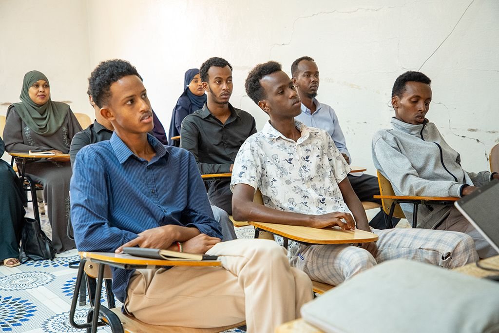 Young men in a YEEL class