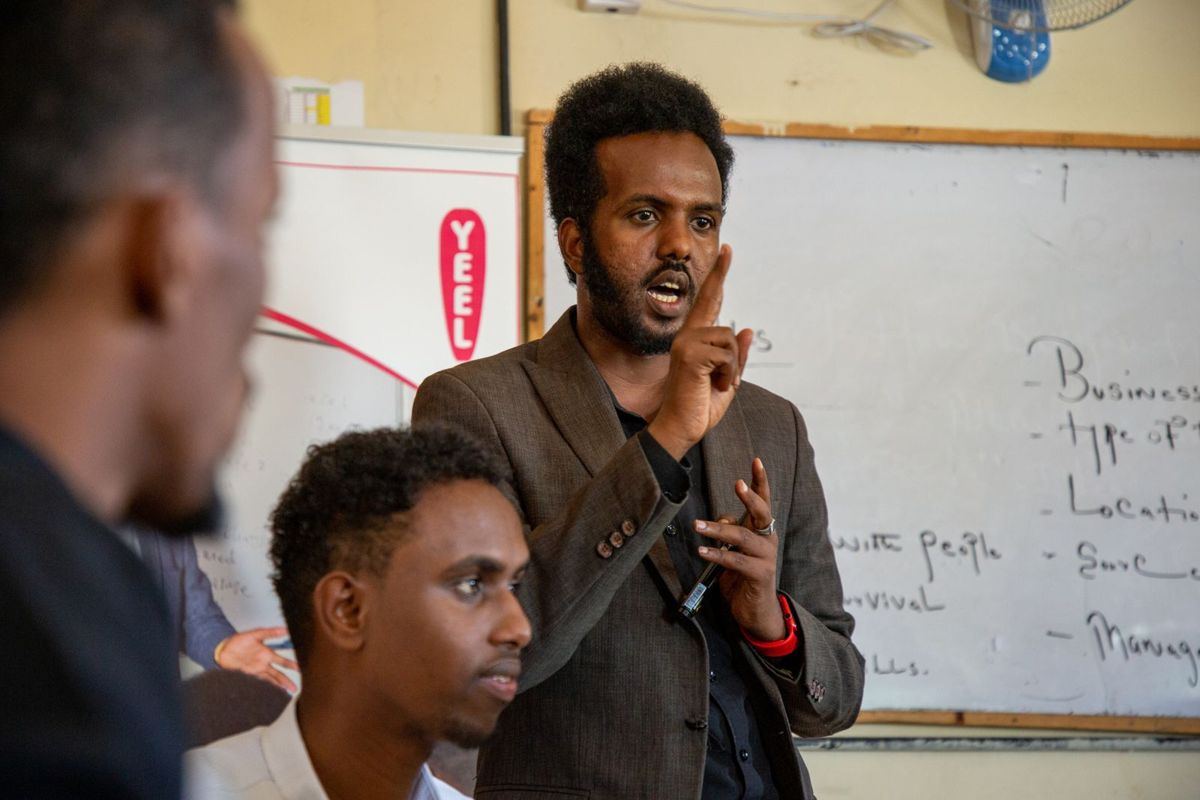 An entrepreneurship class in Burao