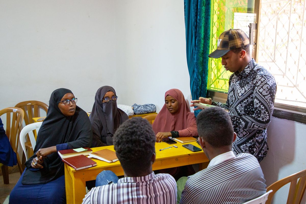 Young people at a youth network training