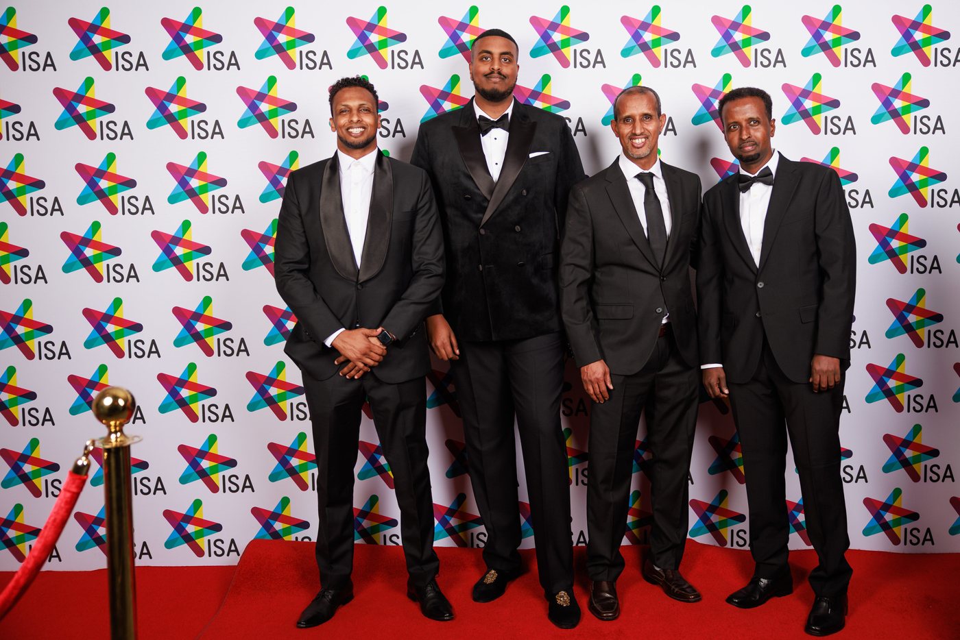 Four guests on the red carpet
