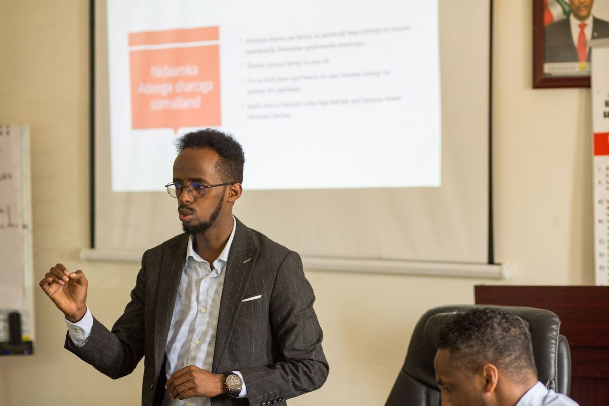 A workshop for community leaders