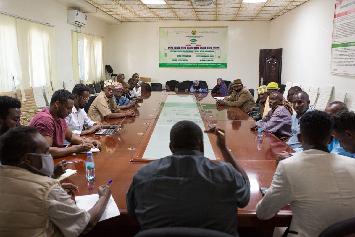 A community committee meeting