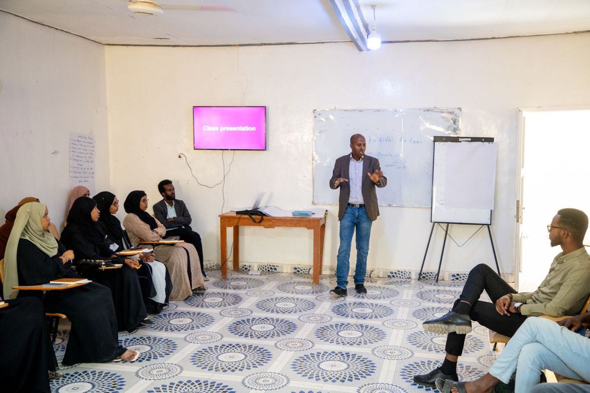 An entrepreneurship class in Burao