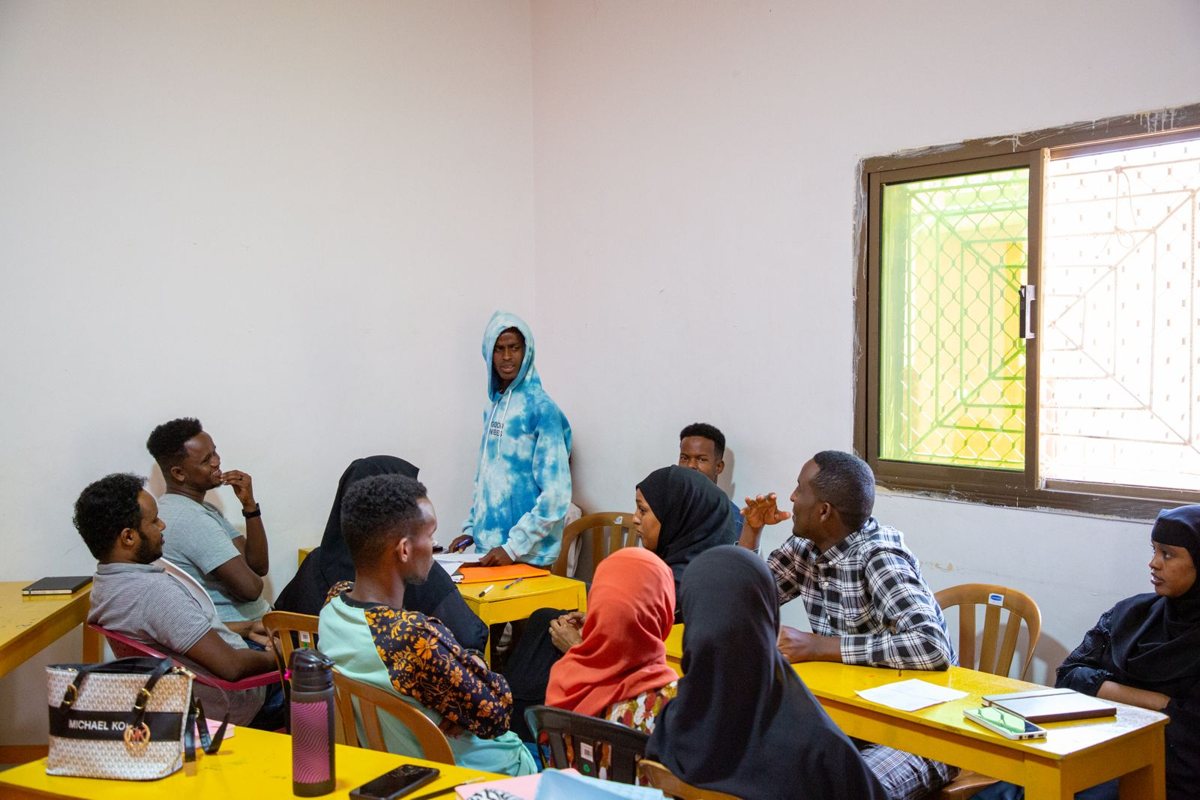 Young people at a youth network training