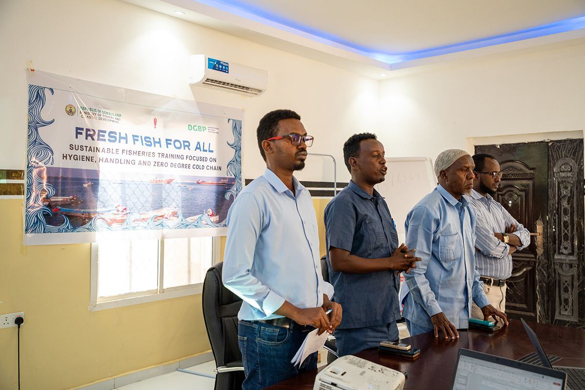 Partners presenting at the Fresh Fish for All launch