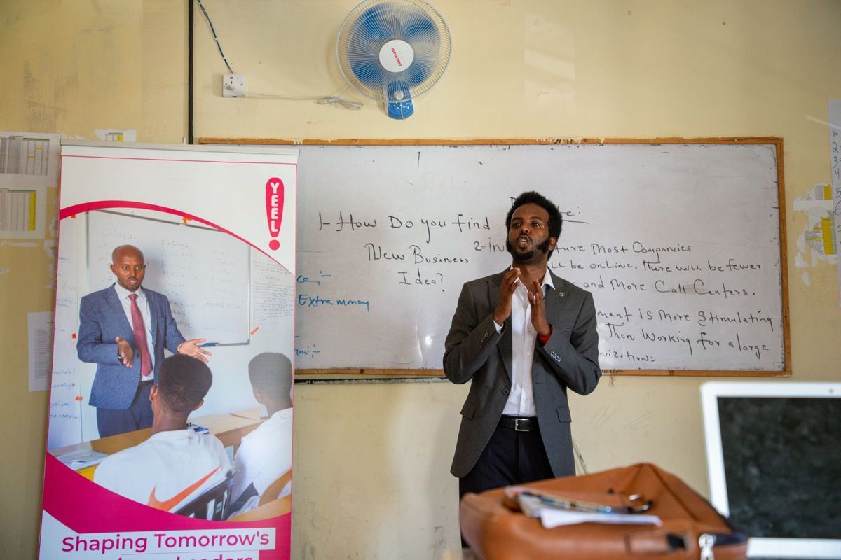An entrepreneurship class in Burao