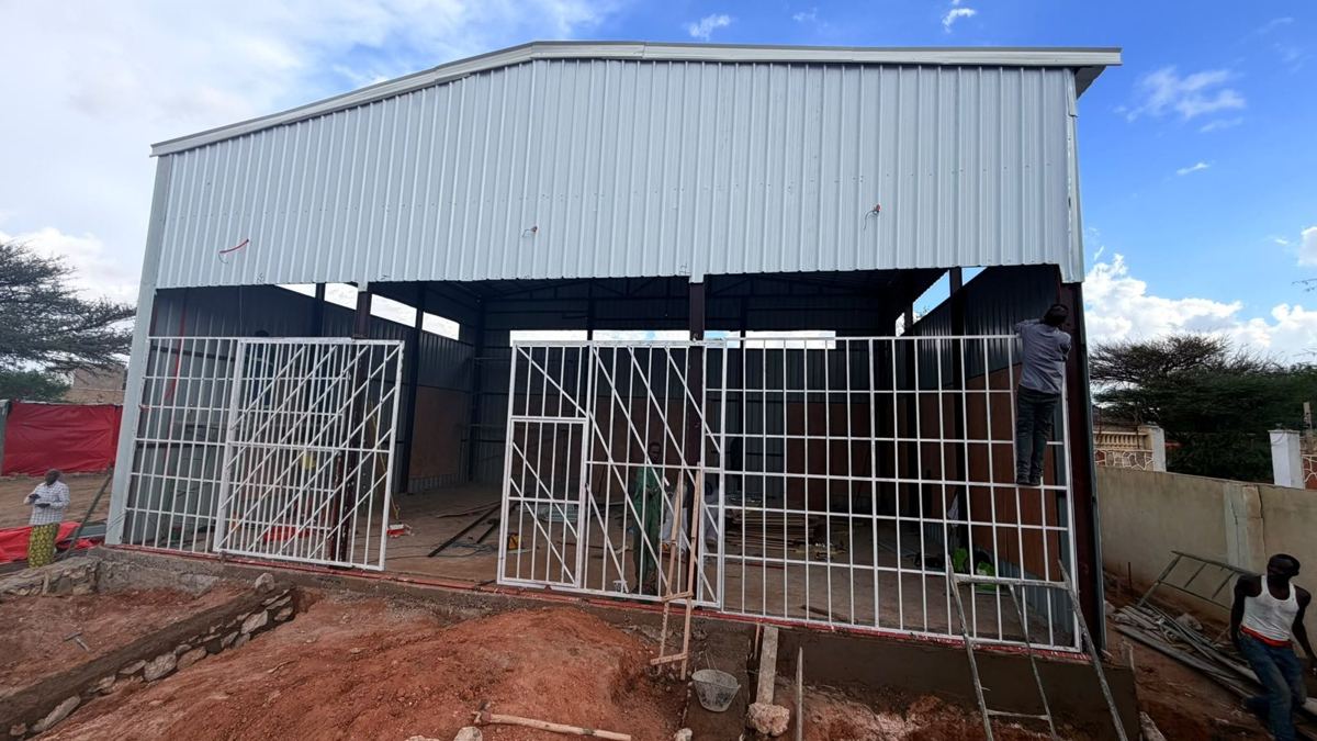The Fresh Fish Hub building under construction in Hargeisa