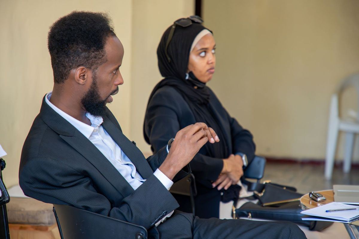 A guest talk for participants in Hargeisa