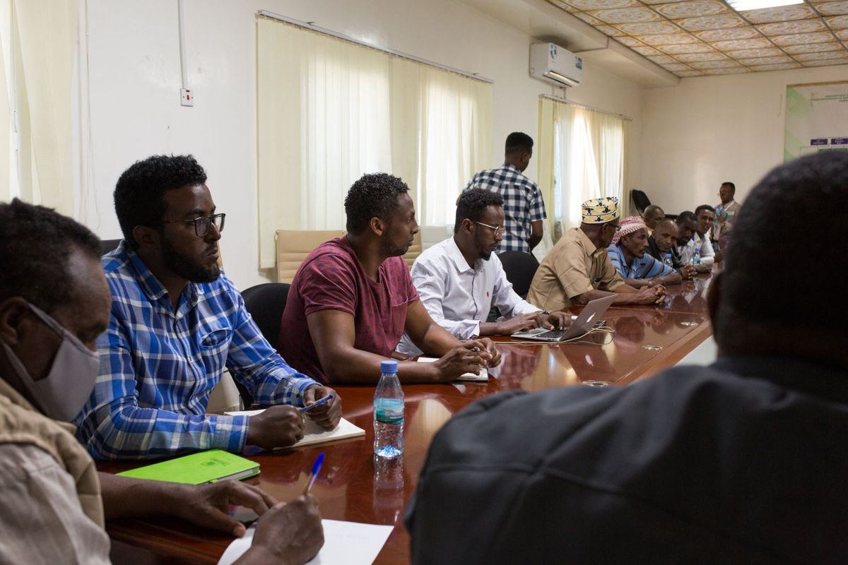 A community committee meeting