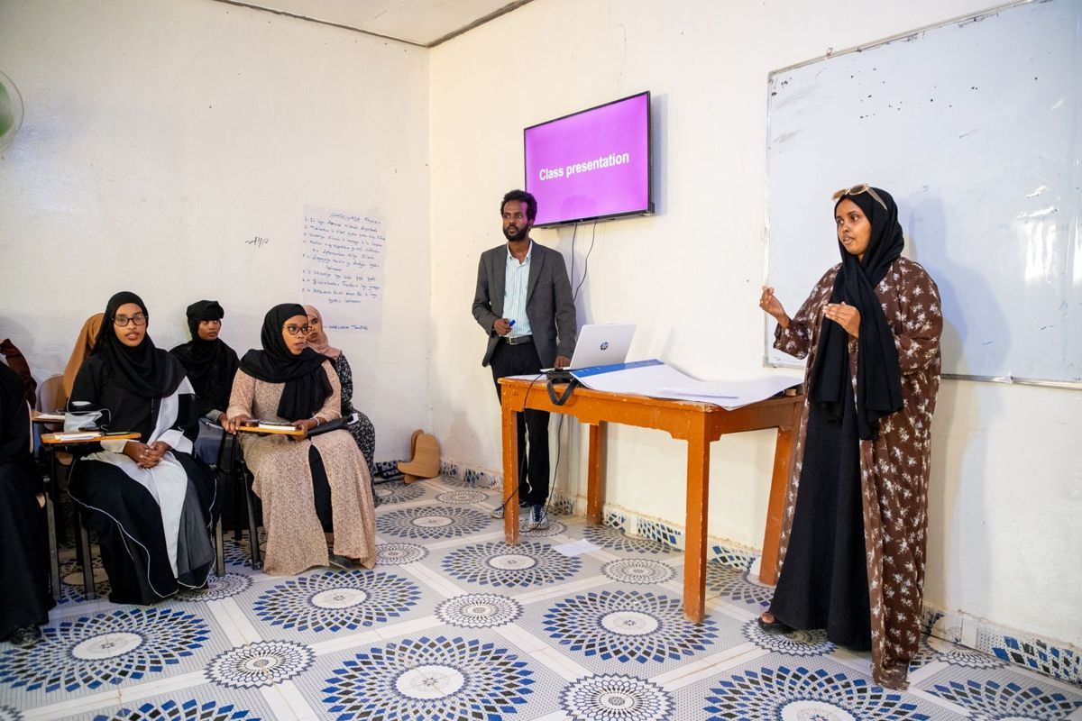An entrepreneurship class in Burao